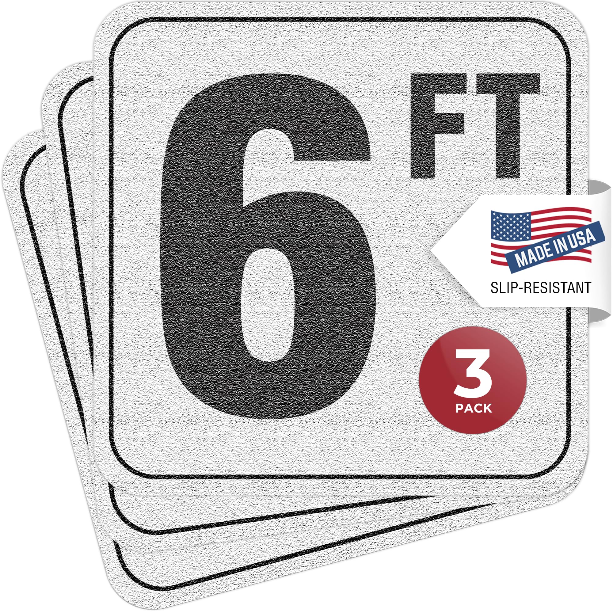 Amazon.com: Aquatic Custom Tile, 6FT Pool Depth Markers, 6x6 Inches ...