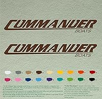Vista 15 de Par de calcomanías de vinilo de repuesto compatibles con Commander, juego de 2 (18 pulgadas, azul 067)