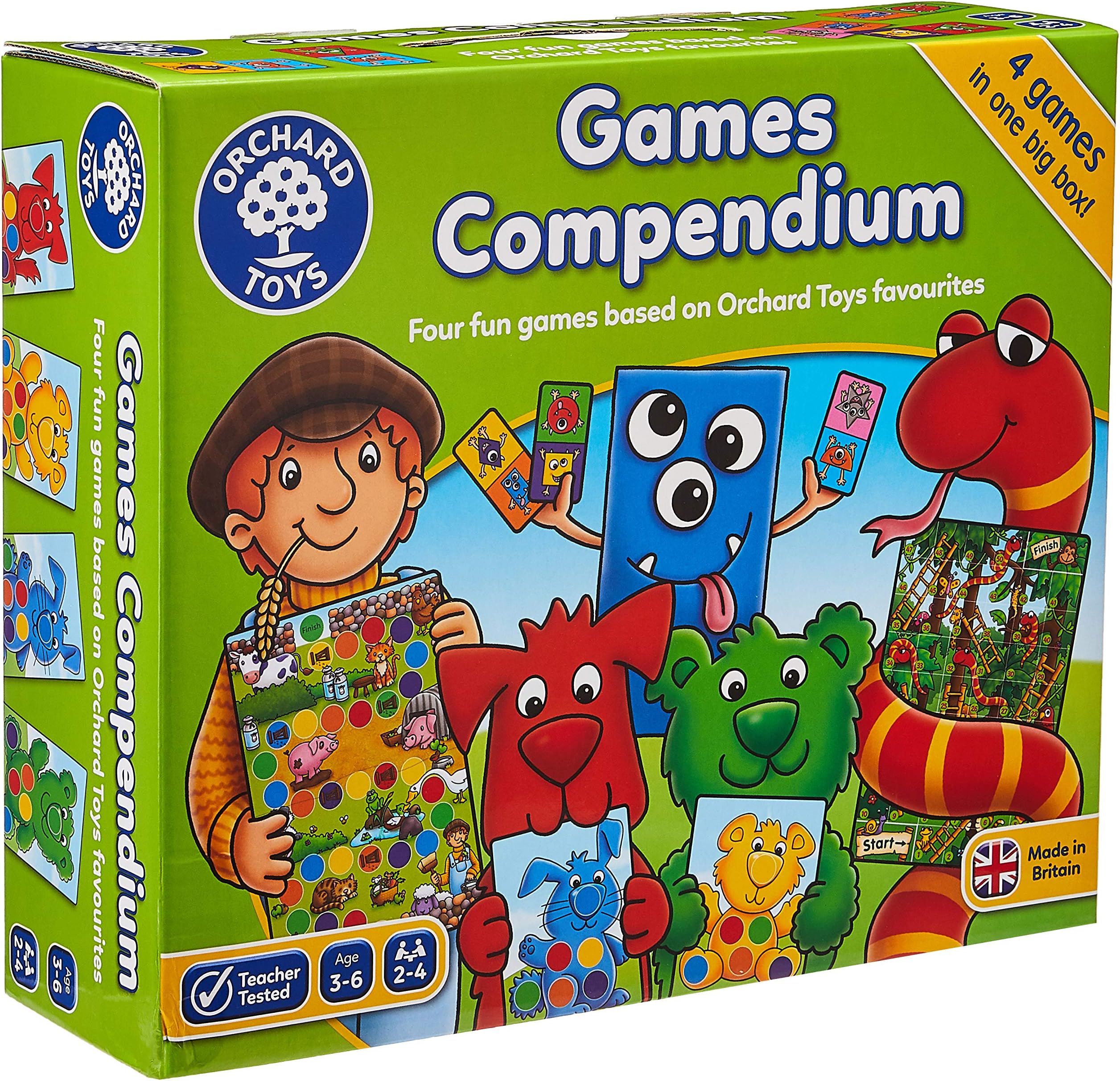 Orchard Toys Games Compendium (4 games in 1 box)