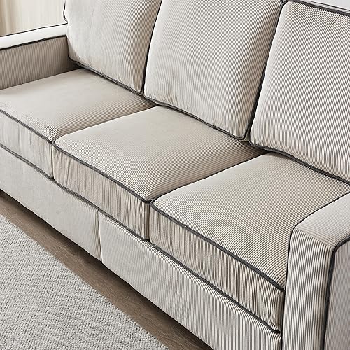 Miniatura 8 de Harper & Bright Designs Juego de sofá de 2 piezas y sofá biplaza de 2+3 plazas, juego de sala de estar con espacio de almacenamiento y patas de