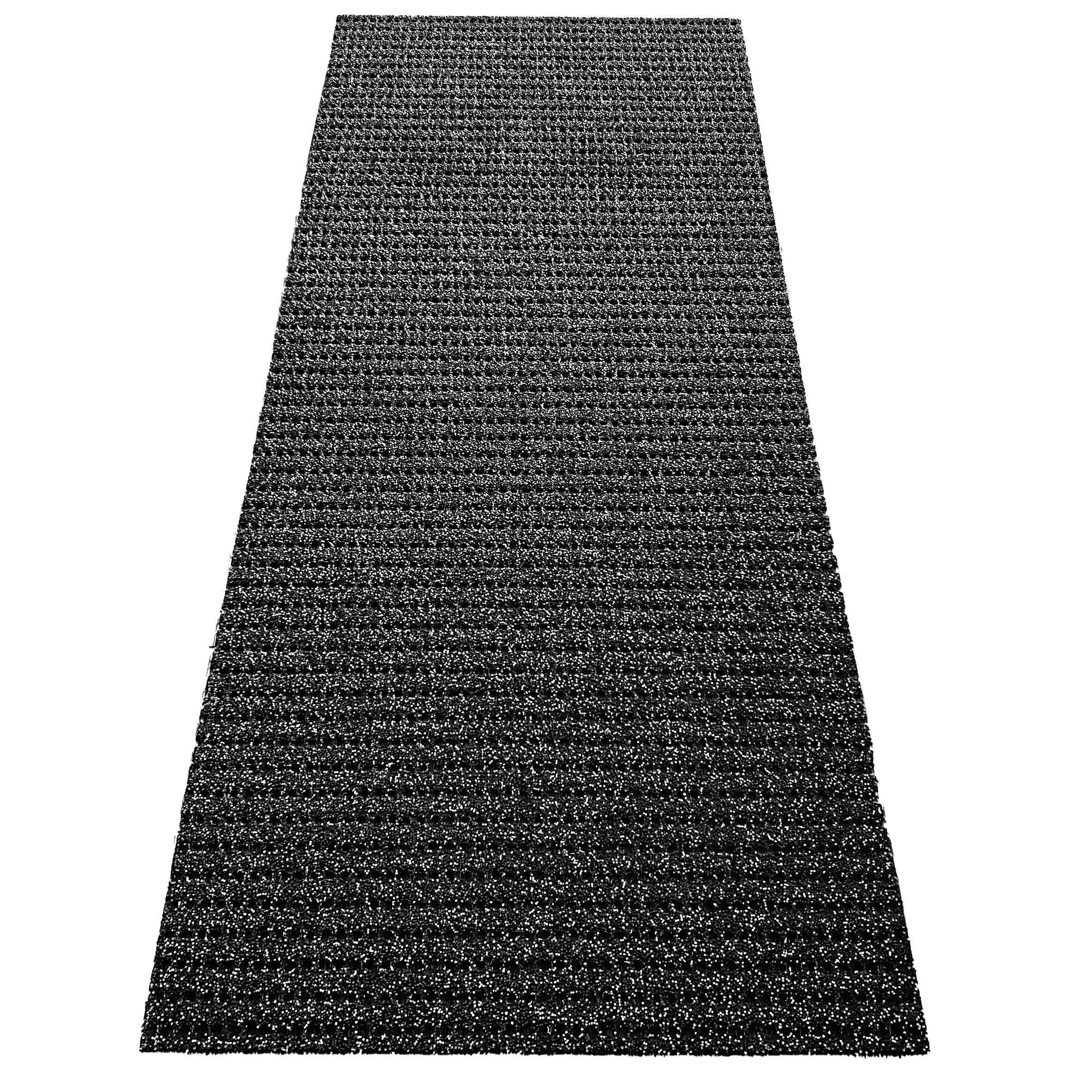 etm Sicherheitsmatte gegen Glätte - Outdoor Teppich mit Rutschfester Granulat Beschichtung - Antirutschmatte für Außenbereich - 120 cm Breite und viele Farben und Längen (1 m, anthrazit)