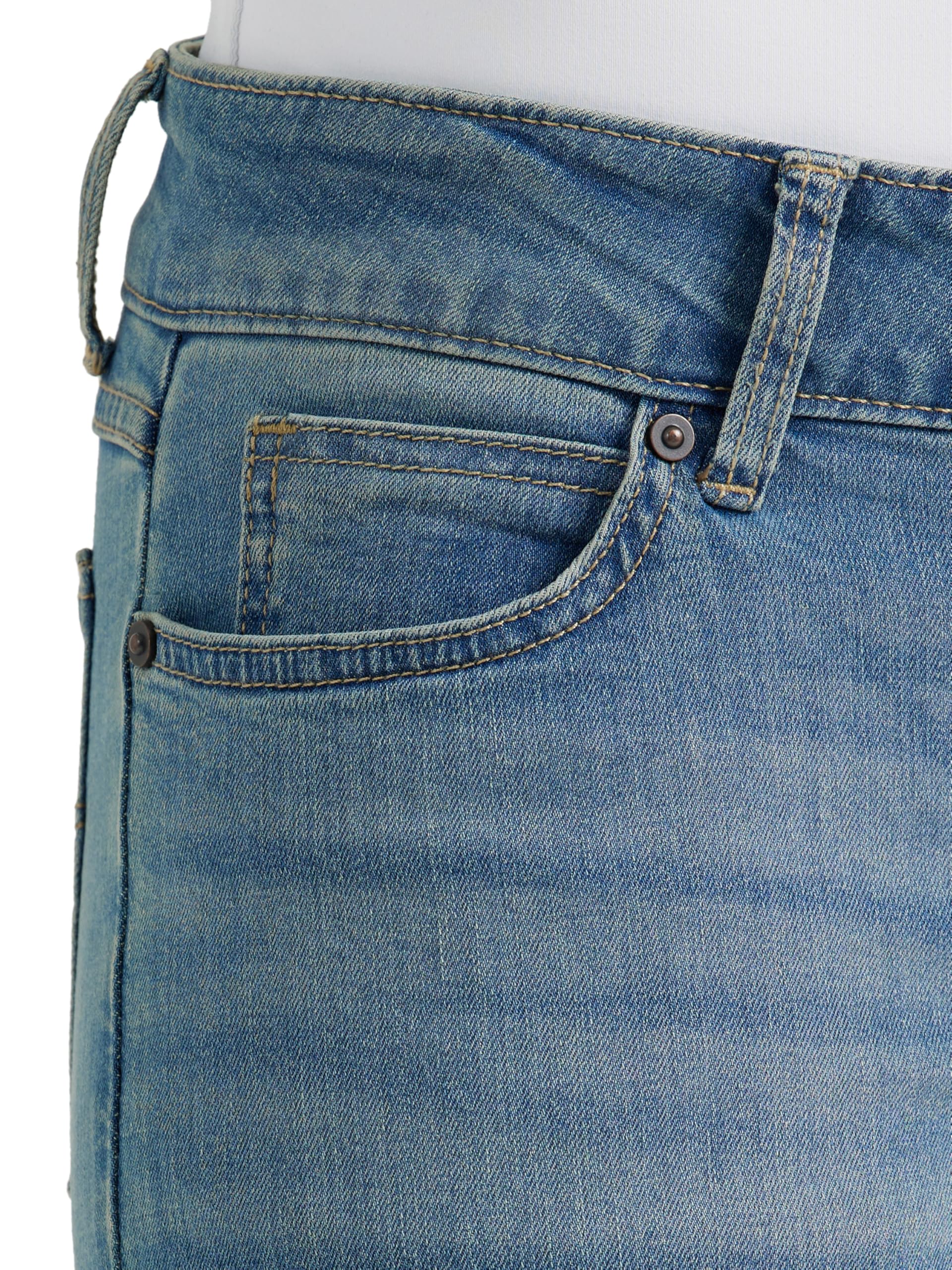 Wrangler Womens Western Mid Rise Stretch Straight Leg Jeans, Brianna, 17-34 US
