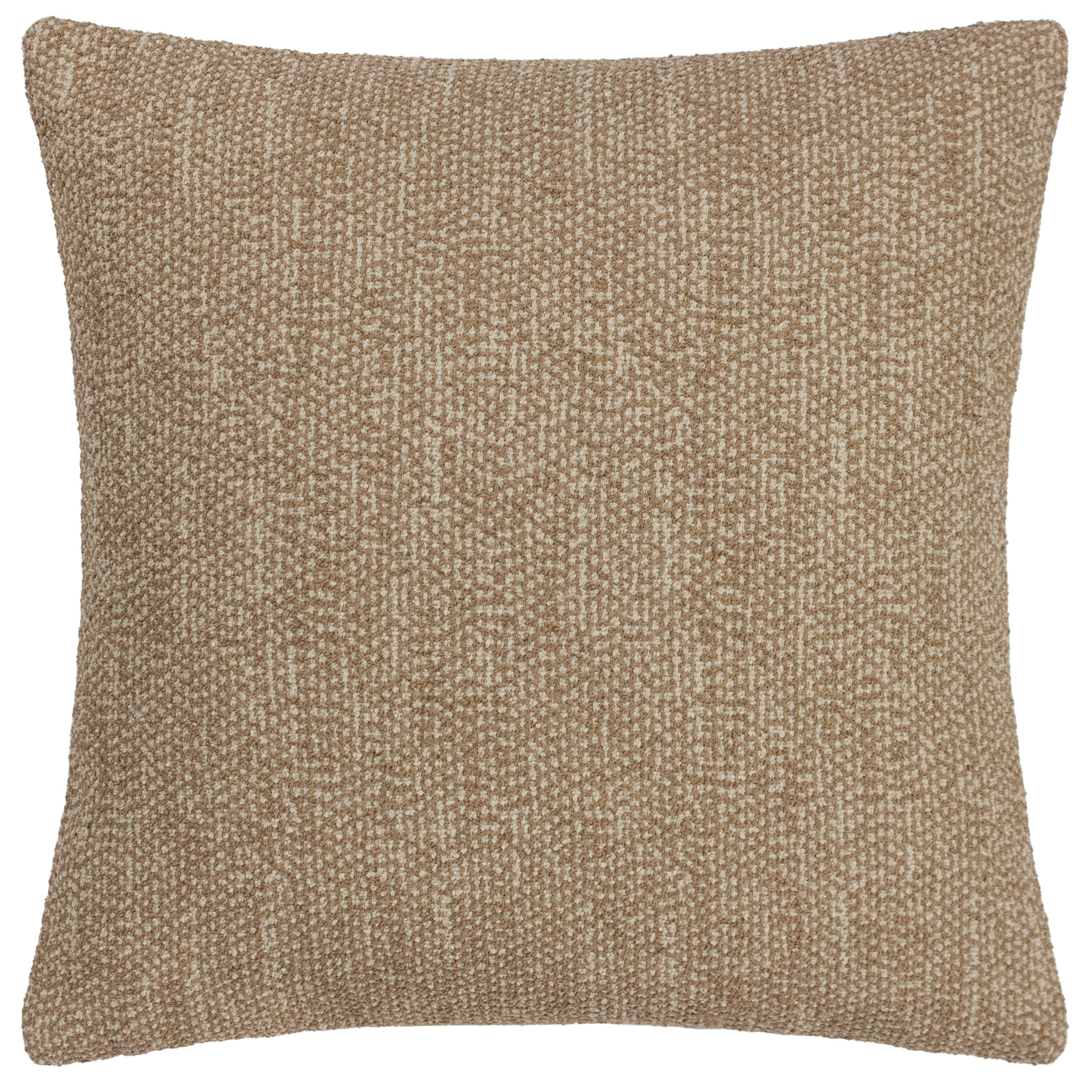 furn. Hoem Tiona Square Feather Filled Cushions Twin Pack, Toffee/Nougat, 50 x 50cm
