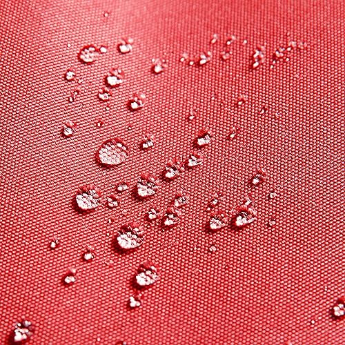 Miniatura 9 de Yaheetech Sombrilla solar de 9 pies para patio, 32 luces LED, 8 varillas con botón de inclinación y sistema de elevación de manivela para jardín,