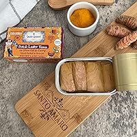 Vista 3 de SANTO AMARO - Juego de 3 sabores de atún silvestre artesanal en aceite de oliva (4.23oz cada uno), curry de cúrcuma, albahaca natural y jengibre