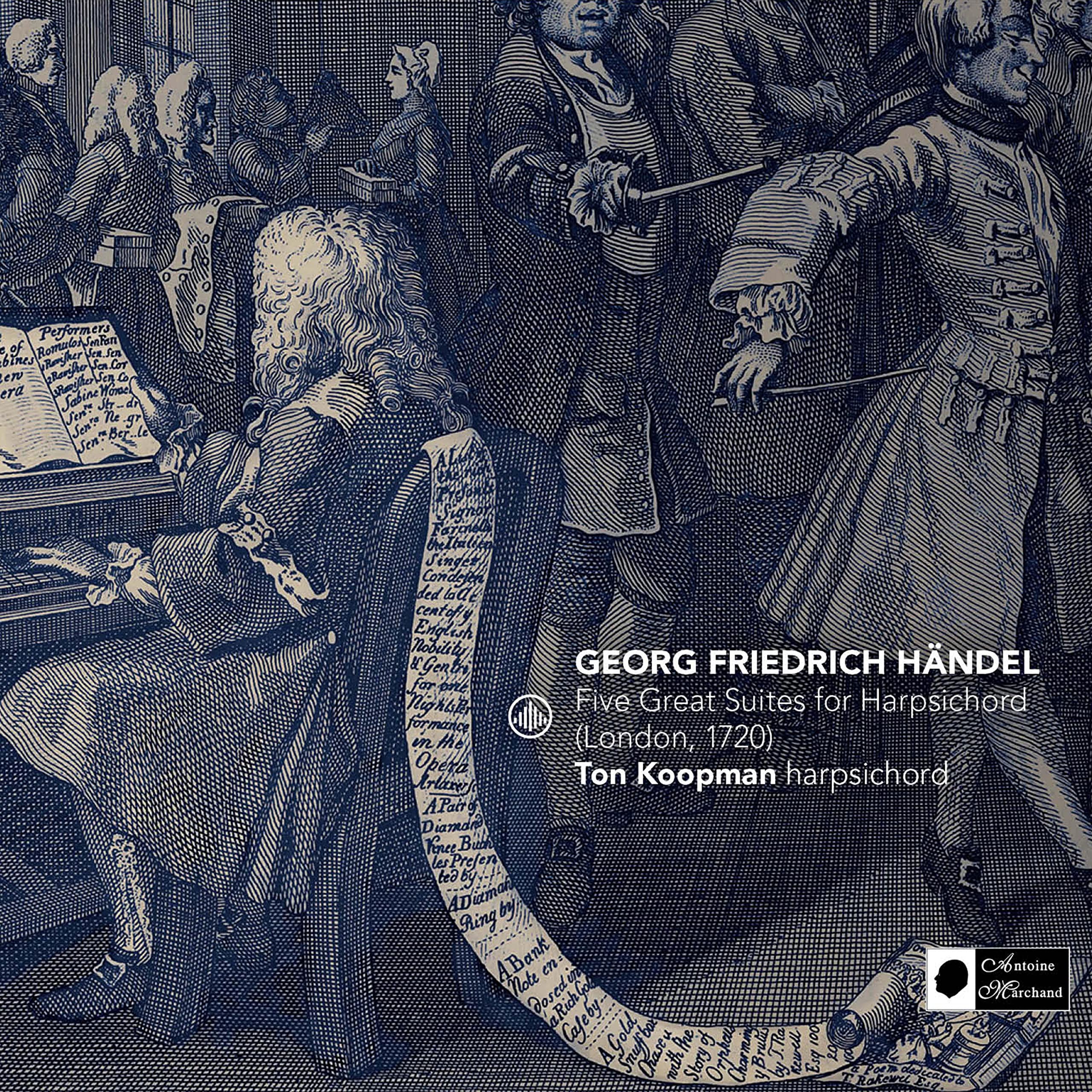 Handel: Five Great Suites for Harpsichord (London, 1720)