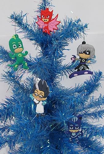 Miniatura 7 de Christmas Tree Ornaments PJ Masks - Juego de máscaras con Catboy y amigos, diseño único de plástico inastillable