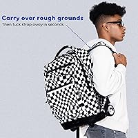 J World Sundance Rolling Backpack - 20 Inch Convertible Roller Bookbag For Girls, Boys, Adults | Laptop Compartment, Multiple Pockets, Durable Wheels