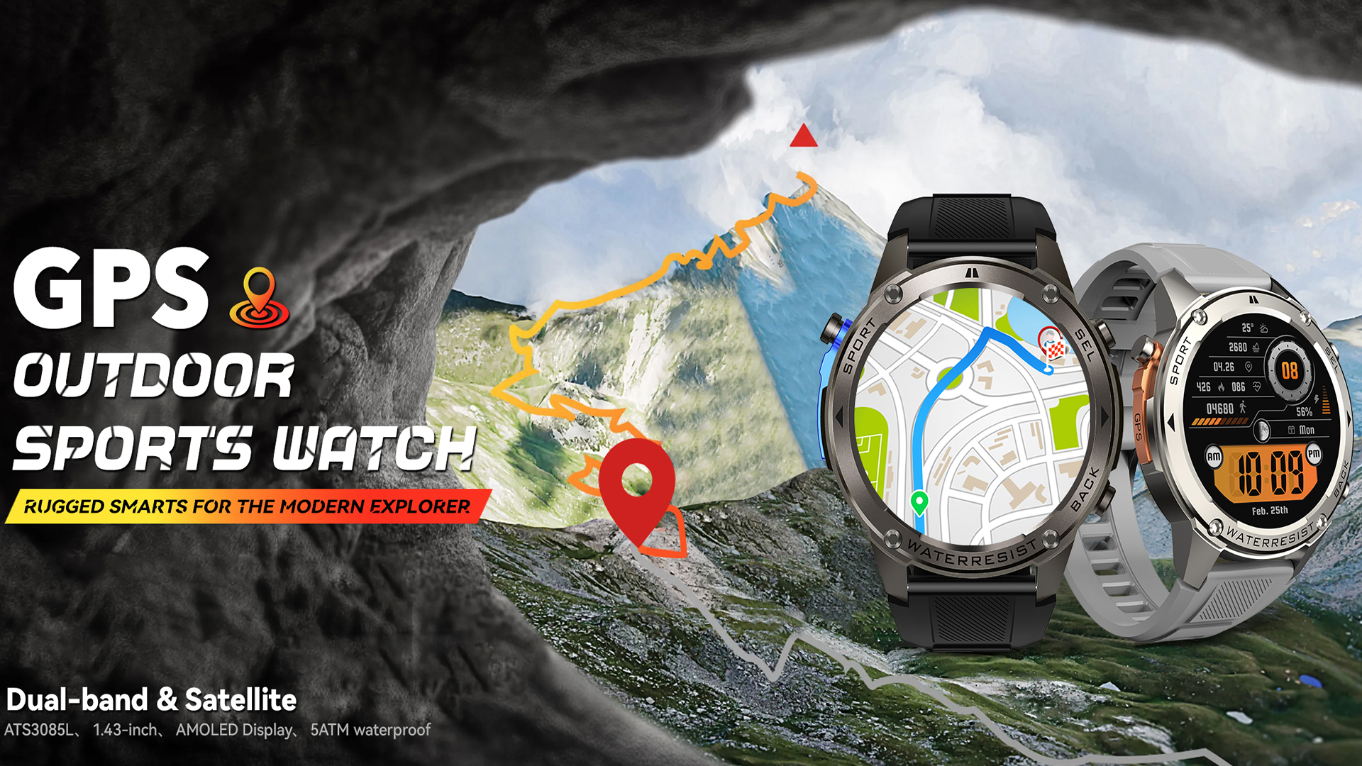 Amazon.com: 2026 GPS Smartwatches, 1.43” AMOLED Always-On Display