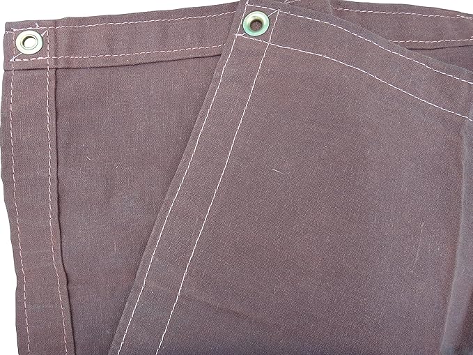 5 Ft. x 5 Ft. Brown 10 Oz. Canvas Tarp