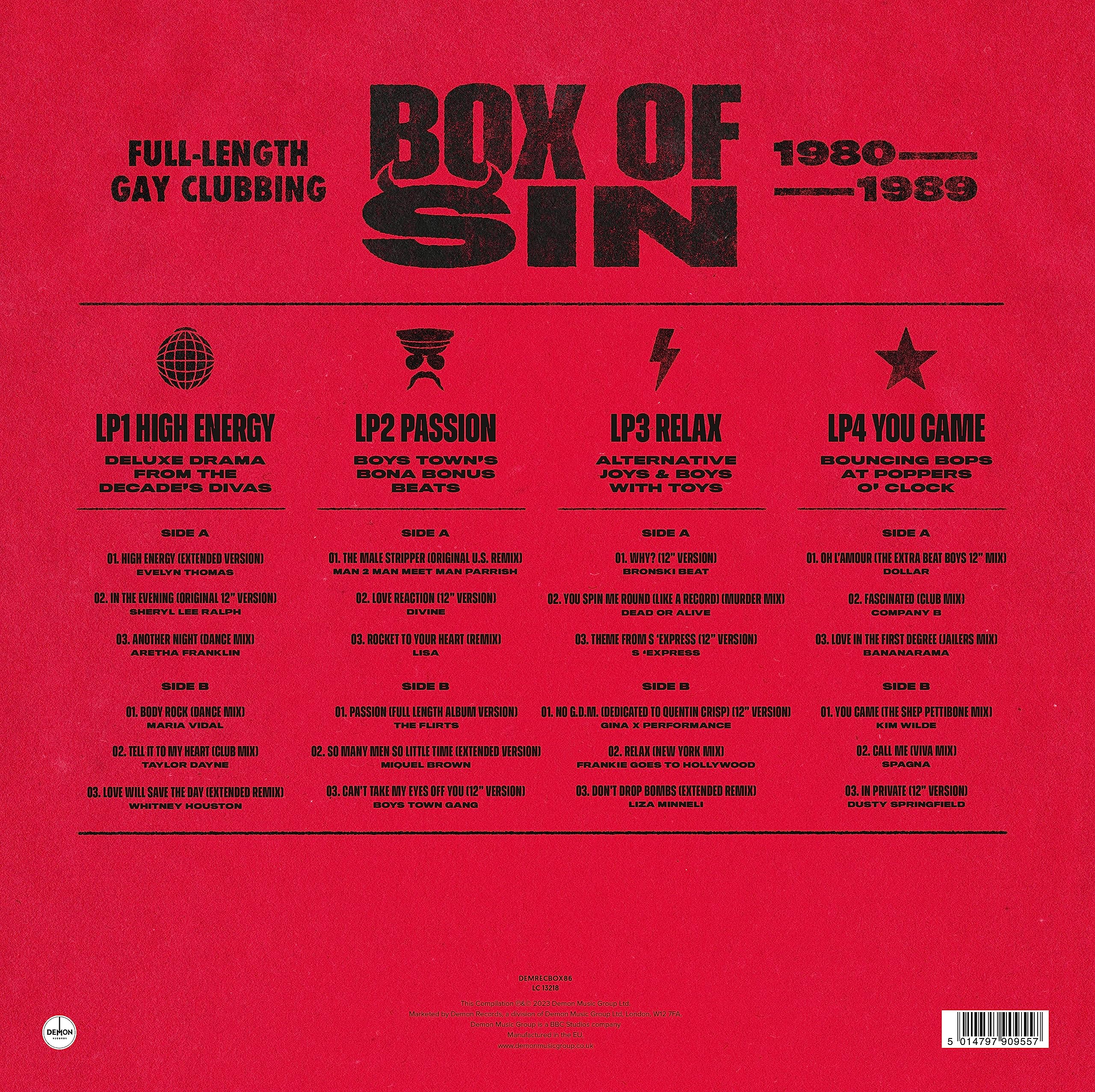disco discharge presents box of sin black