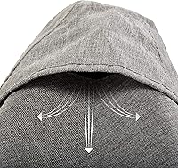 Vista 8 de Modern Leisure Garrison Funda para silla de patio, impermeable, 27" de largo x 34" de ancho x 31" de alto, granito