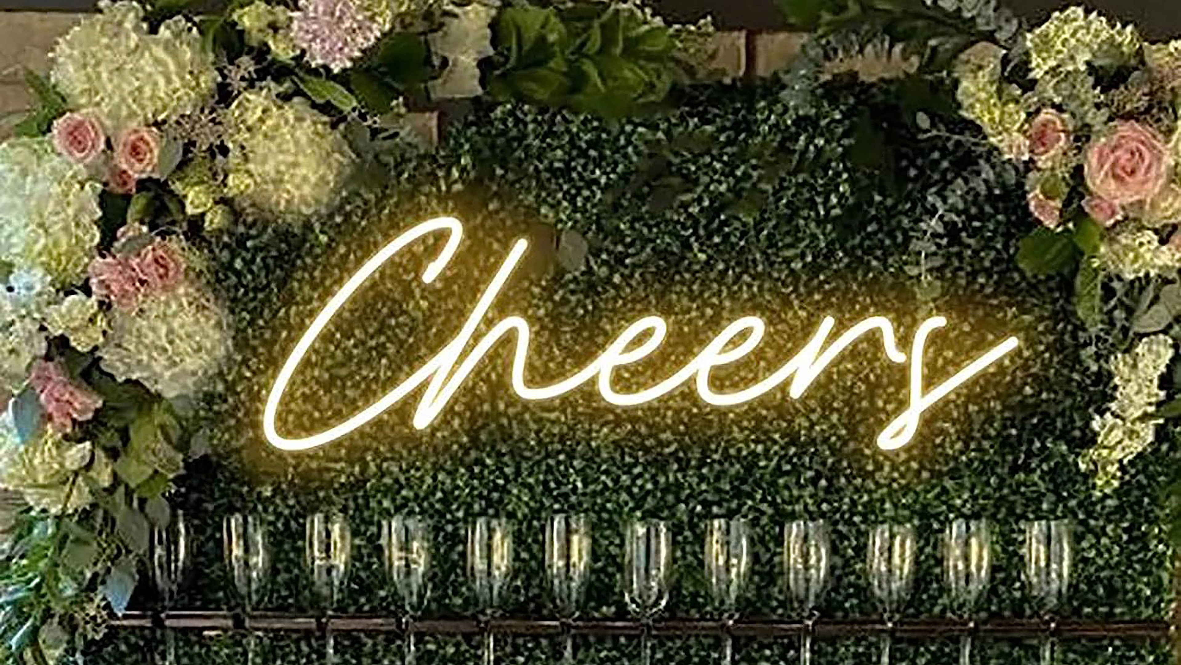 Cheers Neon Sign USB Powered with Dimmable Switch,LED Neon