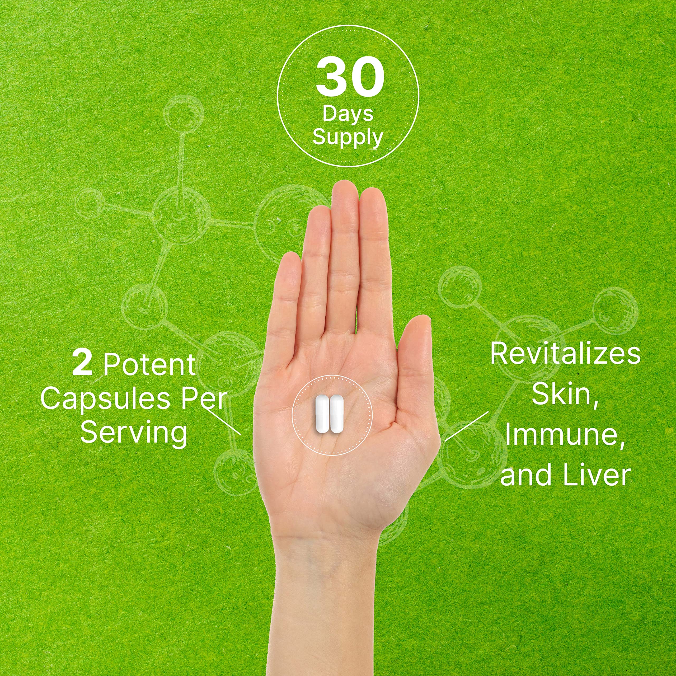 Glutathione Supplement 1000mg Per Serving, 98 Purity Plus Vitamin C