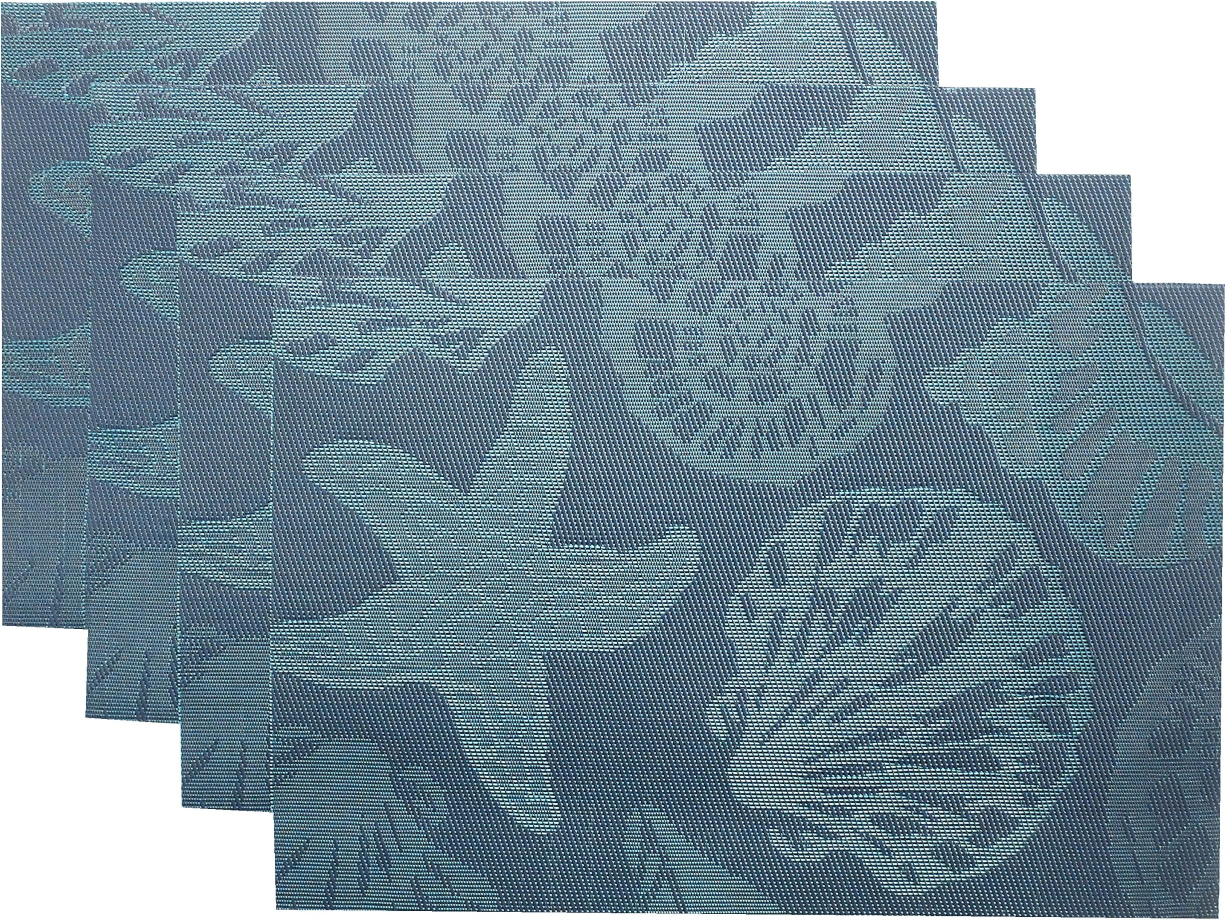 Doupoo Sea Place Mats Beach Theme,Heat Resistant Coastal Placemats for Dining Table