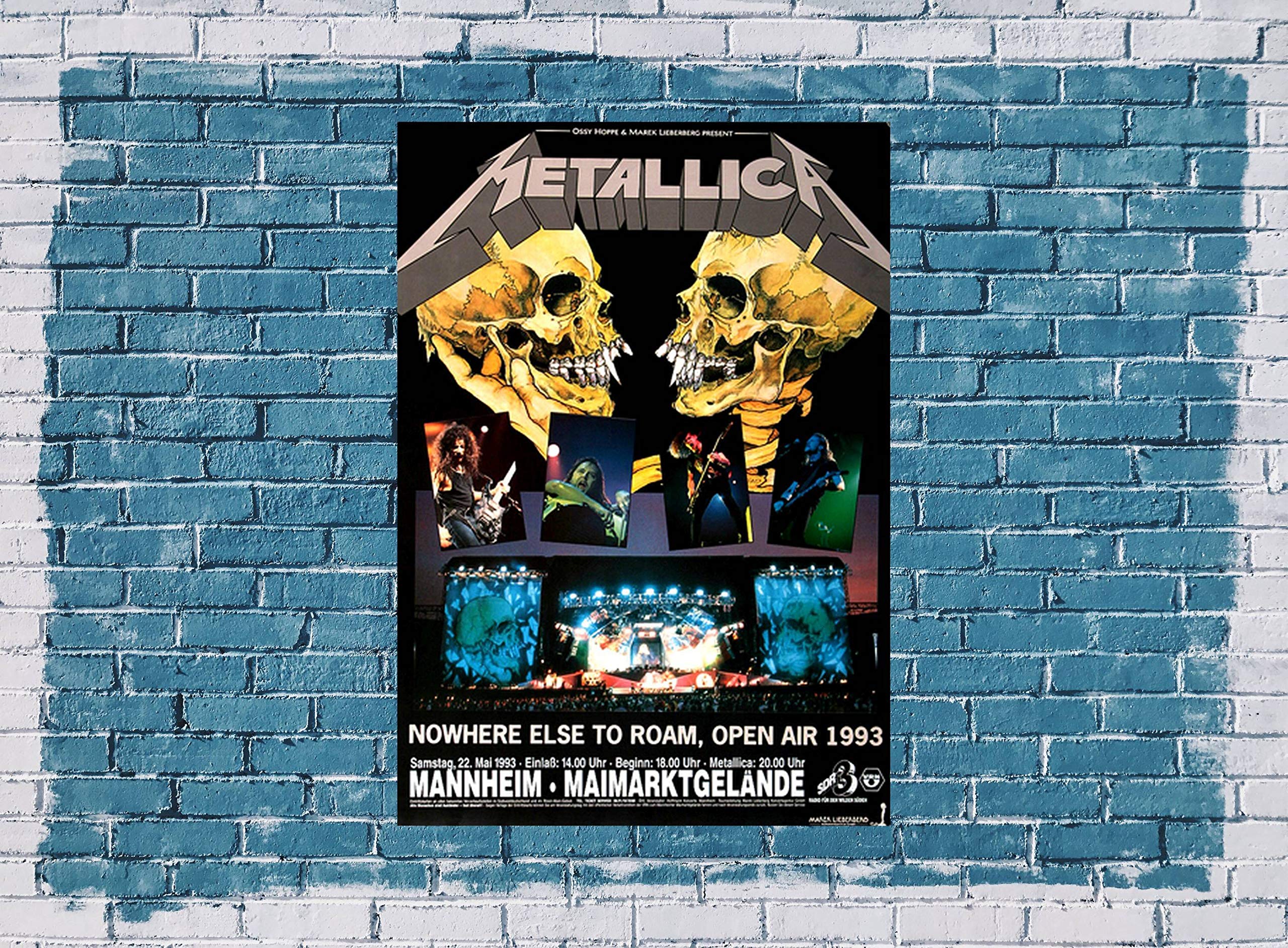 Metallica - Nothing Else Matters, Mannheim 1993 » Konzertplakat/Premium Poster | Live Konzert Veranstaltung | DIN A1 «