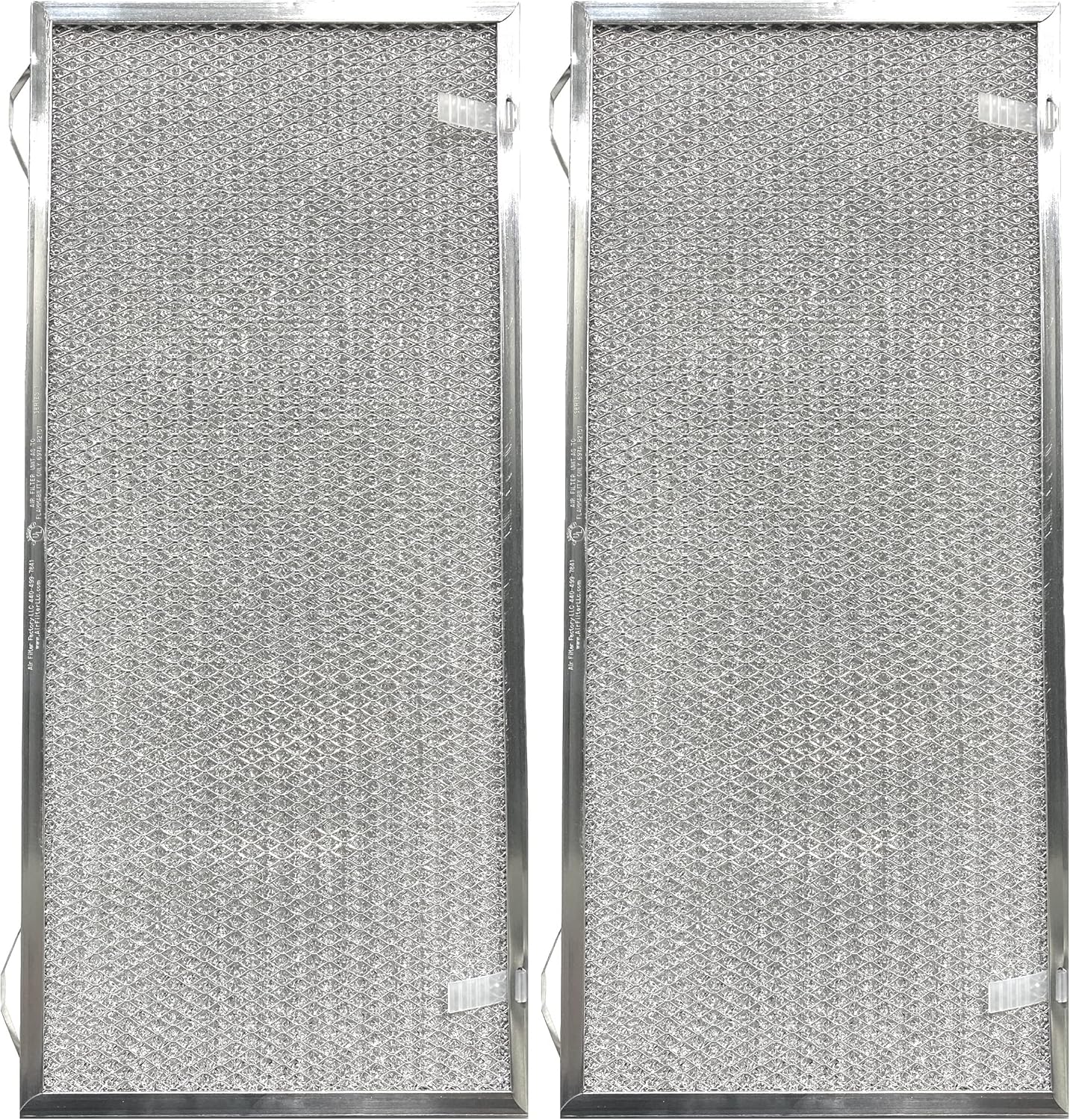 Air Filter Factory 8.75 x 18.12 x 0.37 Inches Range Hood Filter Aluminum Mesh Grease Vent Hood Filter 2-Pack
