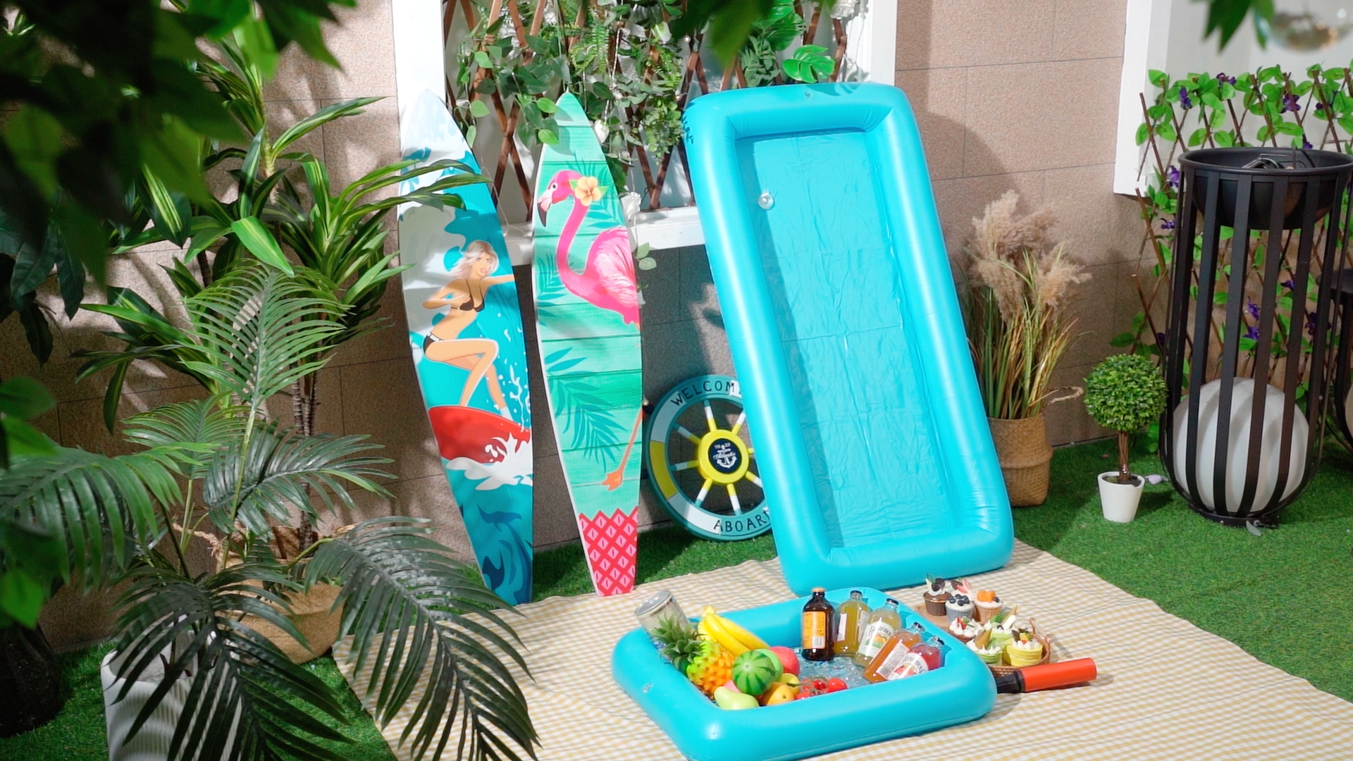 Barra Inflable para Servir Hielo Leitee 4 Pzs Rosa miniatura 7