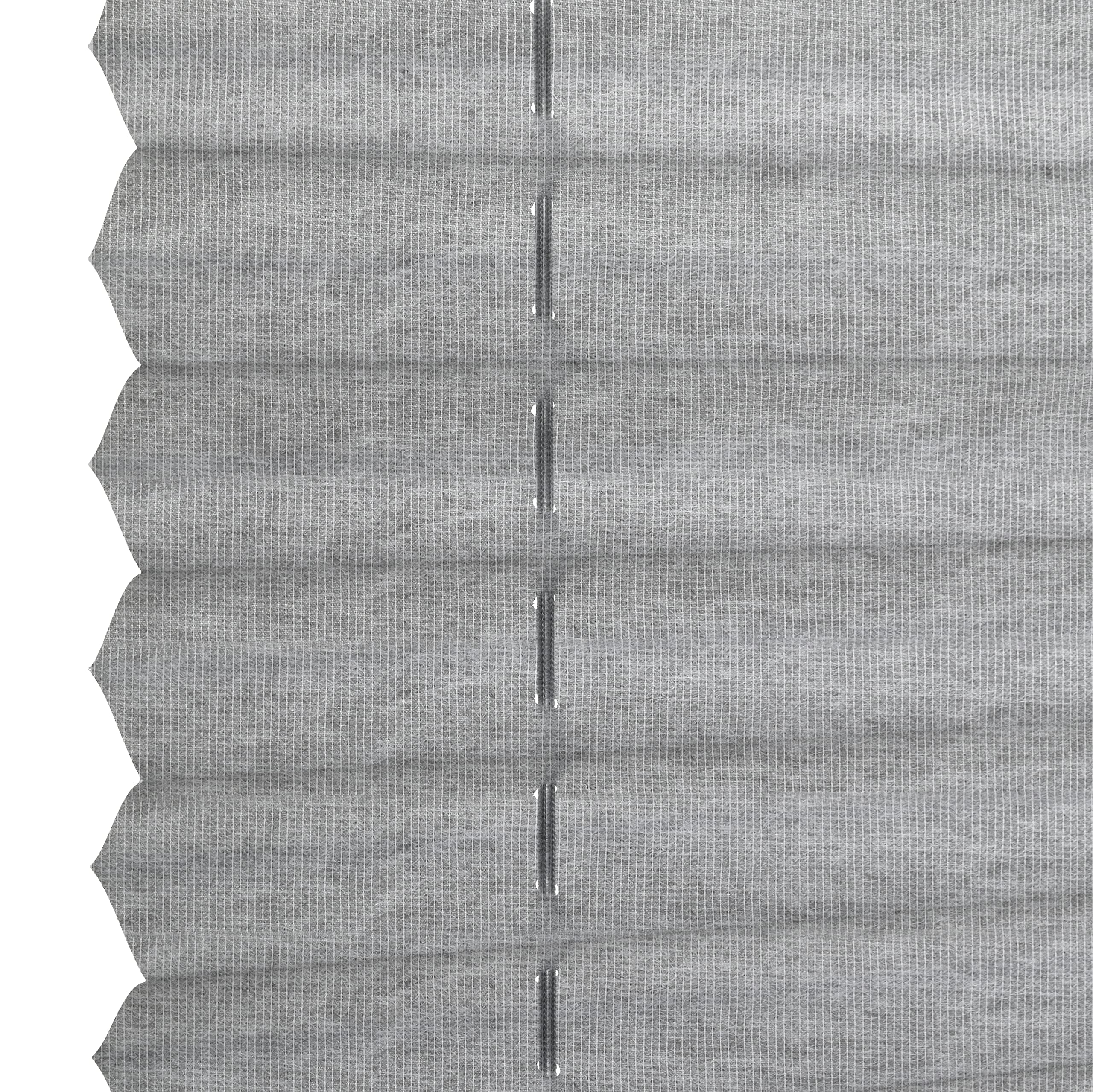 Gardinia EASYFIX Tenda Plissettata Lilly Green, Fissaggio a Incastro, Opaco, Rullo a Scomparsa, incl. Materiale di Montaggio, Tessuto 100% Riciclato, Grigio, 40 x 130 cm (LxH)