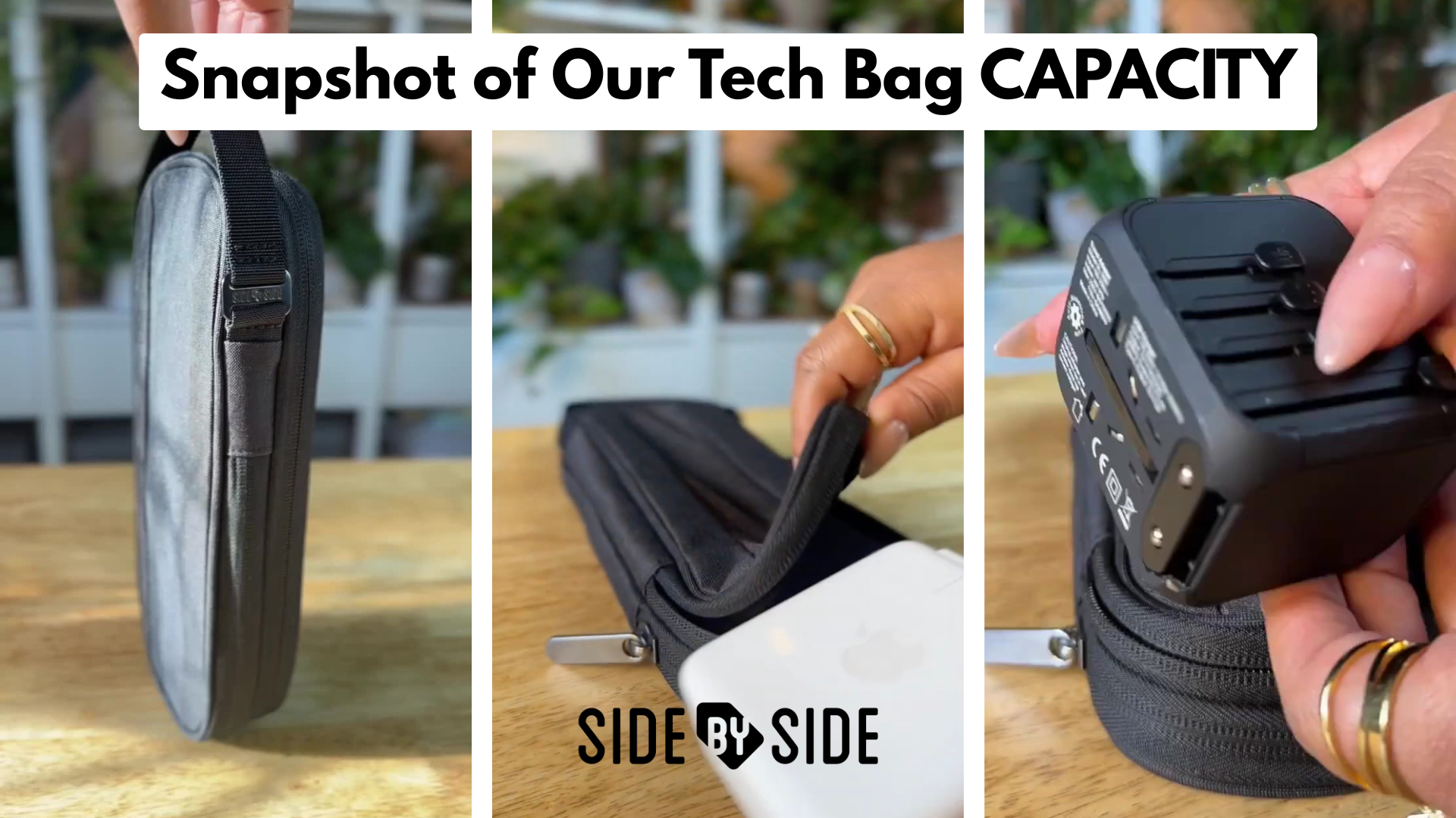 新品！[SIDE BY SIDE]TRAVEL PACKER トラベルポーチ Amazon.com : SIDE BY SIDE Electronics Organizer Travel Case