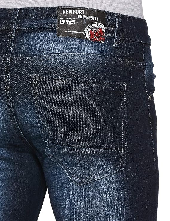Newport University Men's Slim Fit Jeans 