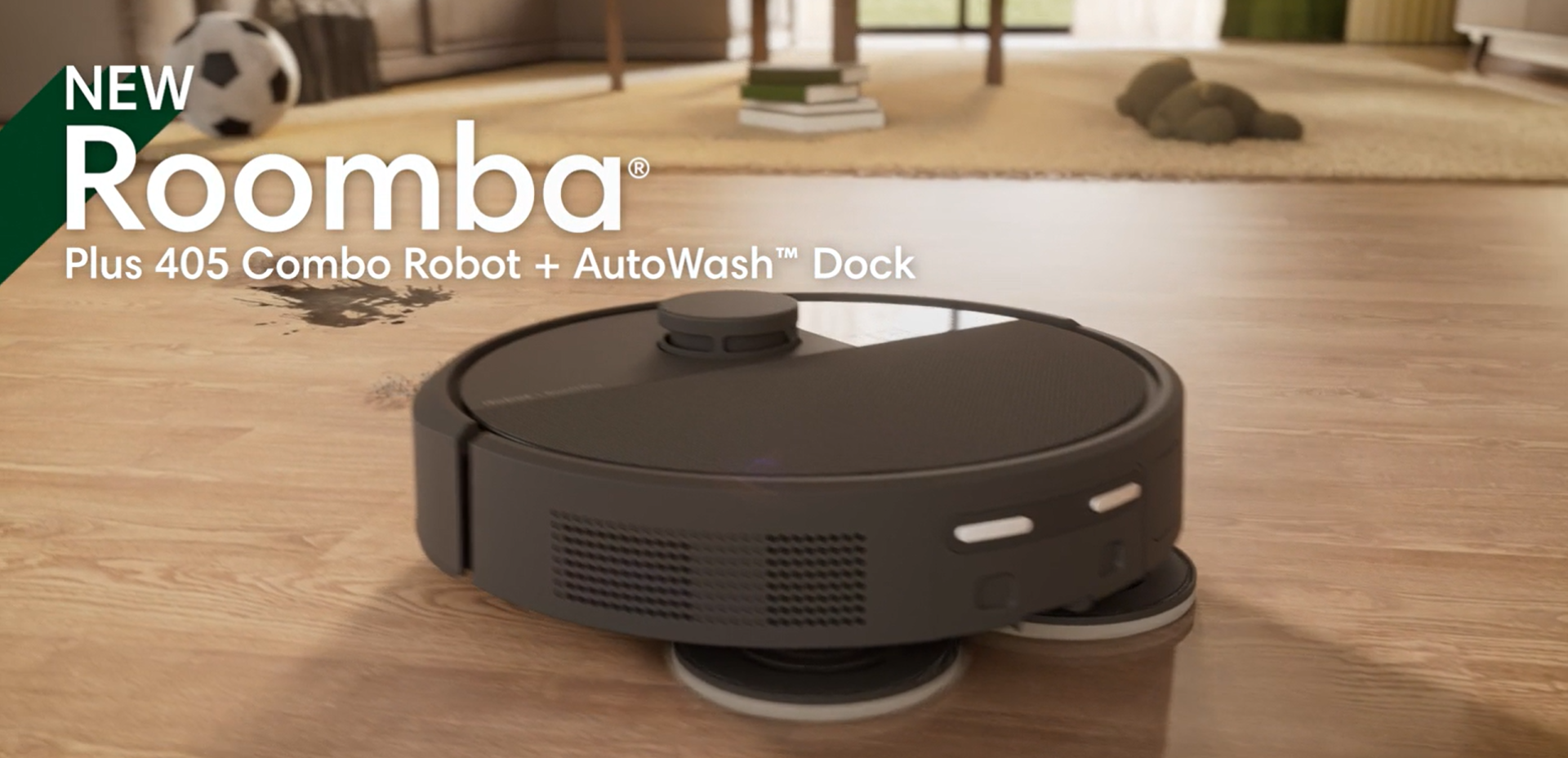 Roomba Plus 405 (G181) Combo Robot Vacuum & Mop + AutoWash