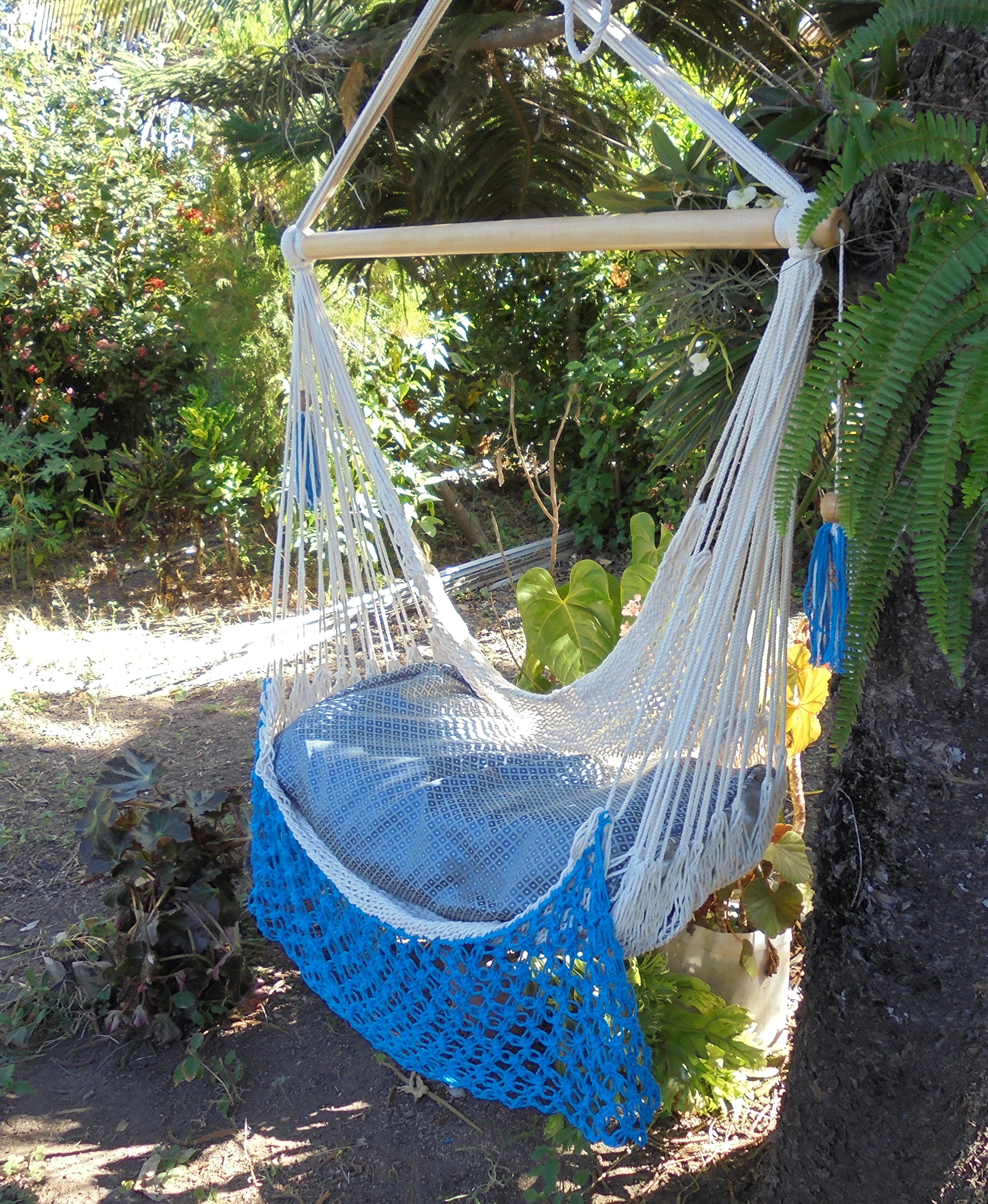 Amazon.com: Hammock Chair 100% hanmade Cotton Crochet Beige and