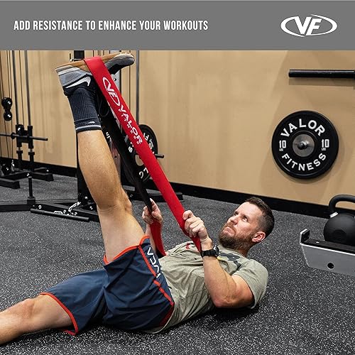 Vista 17 de Valor Fitness Bandas de resistencia PRB para dominadas, prensas de banco, sentadillas, peso muerto y más, tallas XS-XXL PRB-XL-Banda de Resistencia