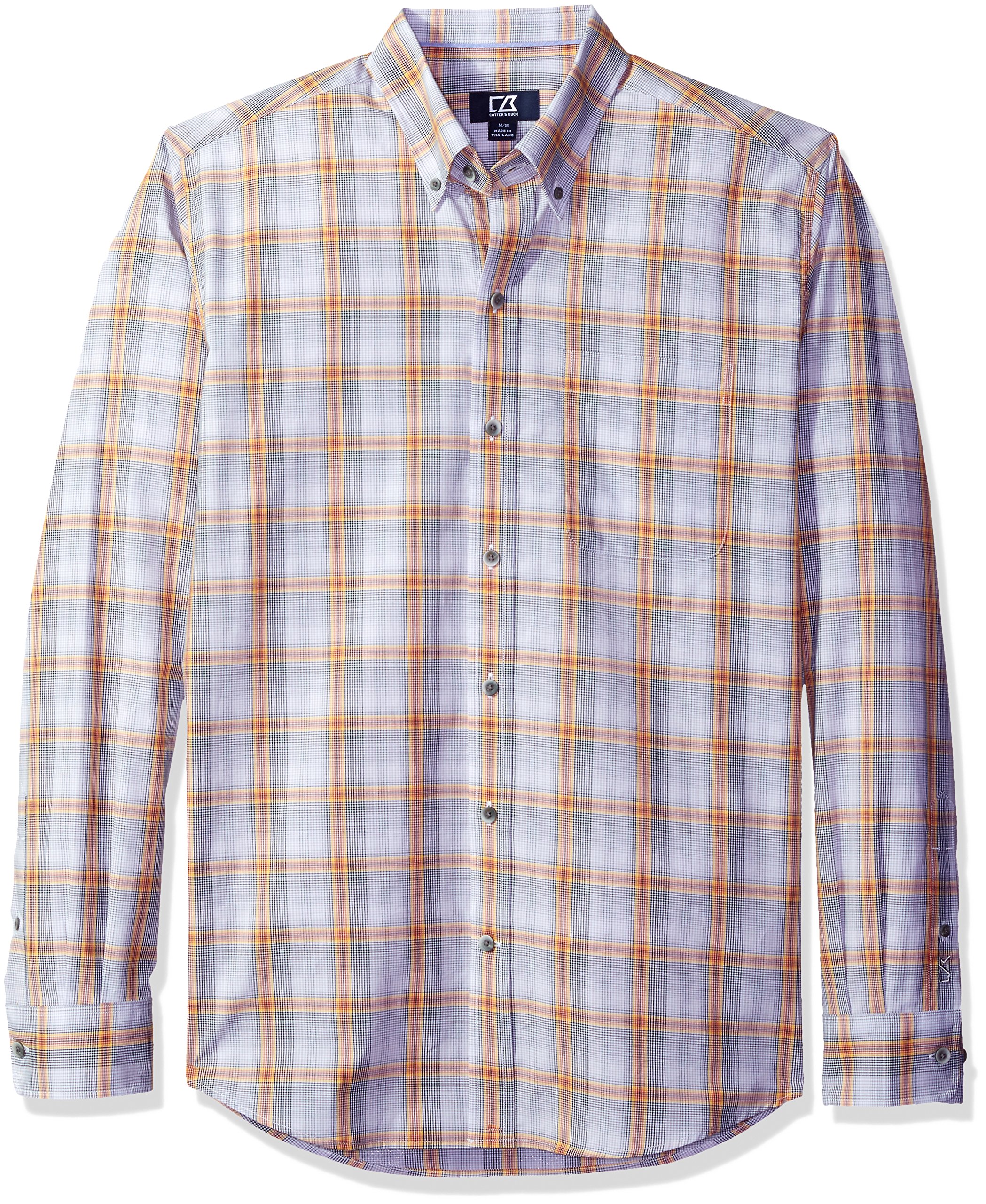 Cutter & Buck Men's Big and Tall Long Sleeve Starboard Plaid