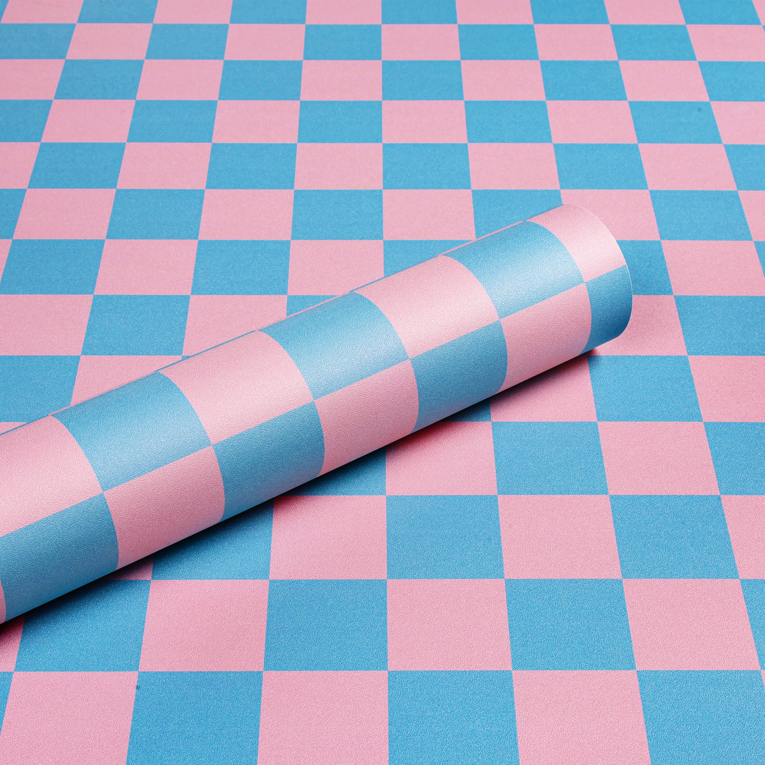 Rouleau adhésif décoratif salle de bain étanche bleu rose