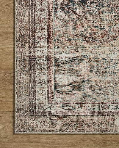 Miniatura 5 de Colección Chris Loves Julia x Loloi Jules - Alfombra de área JUL-09 InkTerracotta, 7 pies 6 pulgadas x 9 pies 6 pulgadas