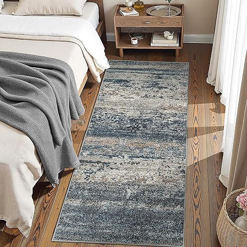 Miniatura 4 de Art&Tuft TPR19 - Alfombra de pasillo, reverso con antideslizante, abstracta, plegable, resistente a las manchas, lavable a máquina, para cocina