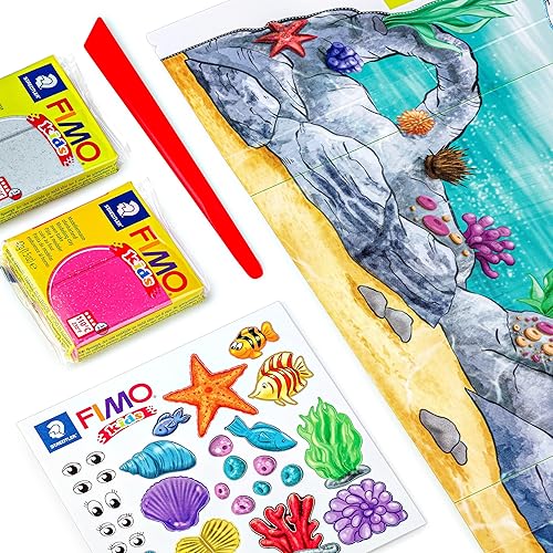 Miniatura 3 de FIMO Kids 10013786 Forma de juego de sirena, surtido, multicolor
