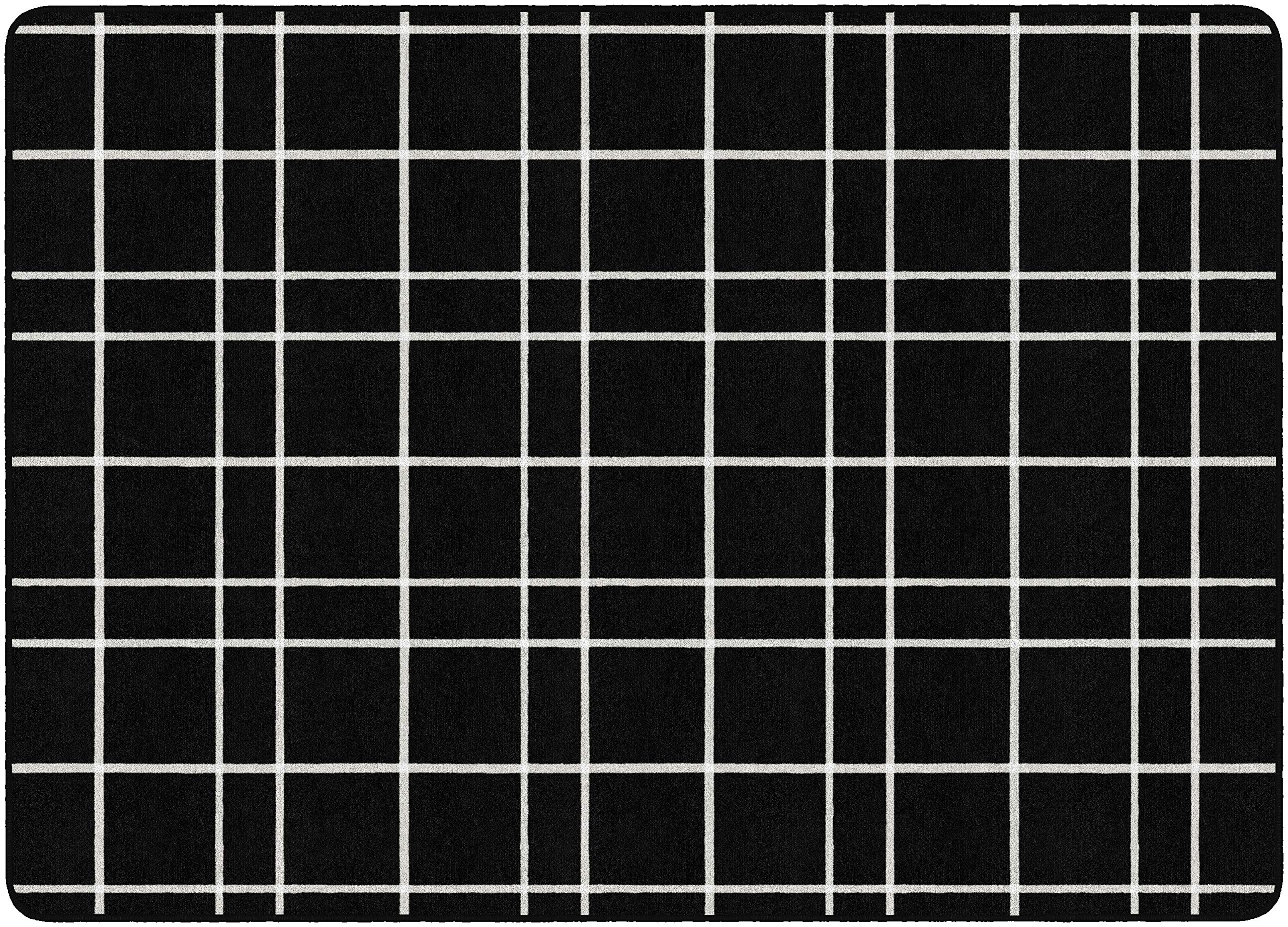 Flagship Carpets Check Pattern Area Rug for Childrens Classroom, Kids Playroom, Living Room or Bedroom Carpet and Kitchen Rug, 6' x 8'4