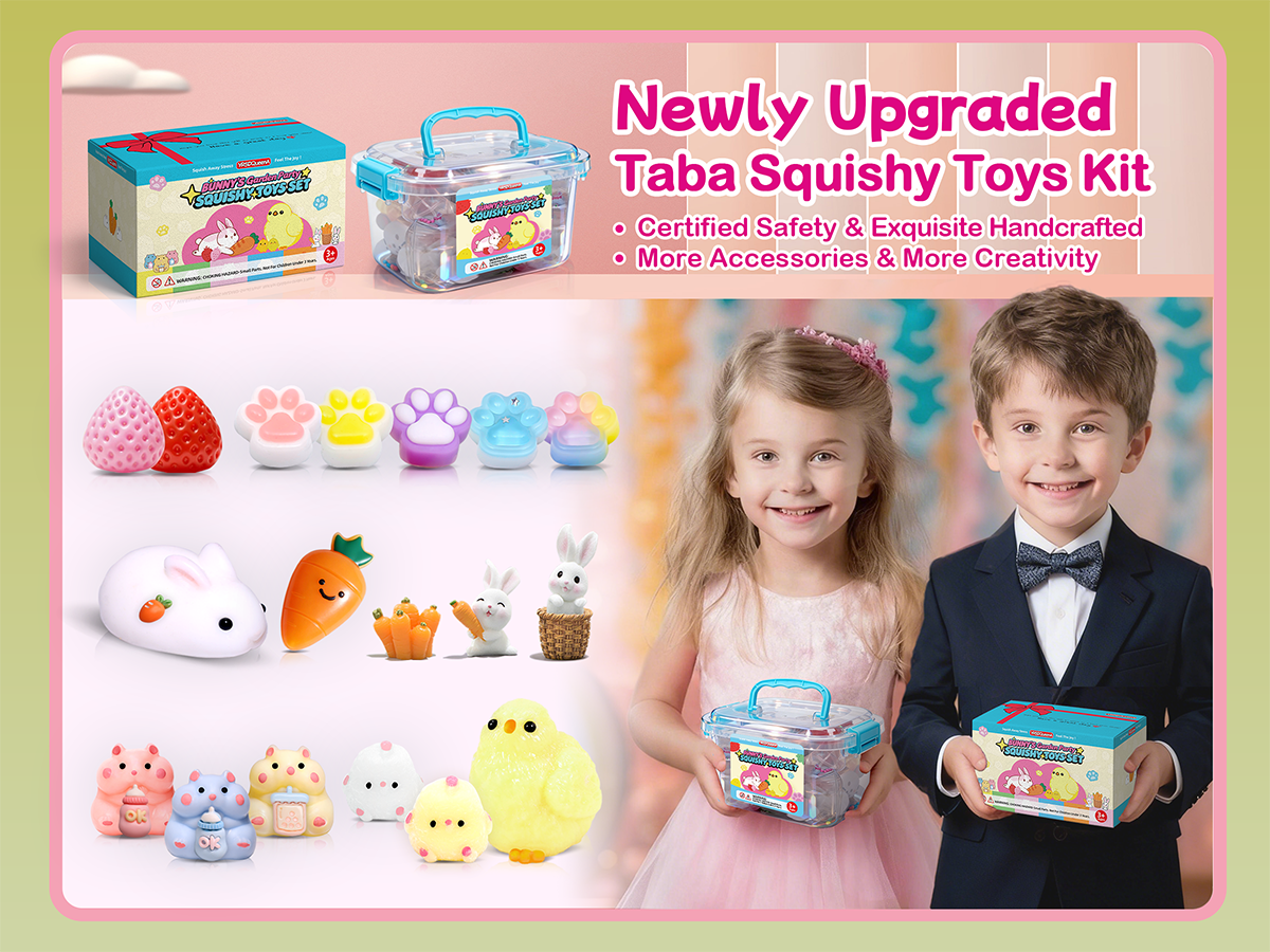 CRAZYGUGU TATA スクイーズセット Amazon.com: 20Pcs Taba Squishy Toys kit with Toy Box-Squishy Fun