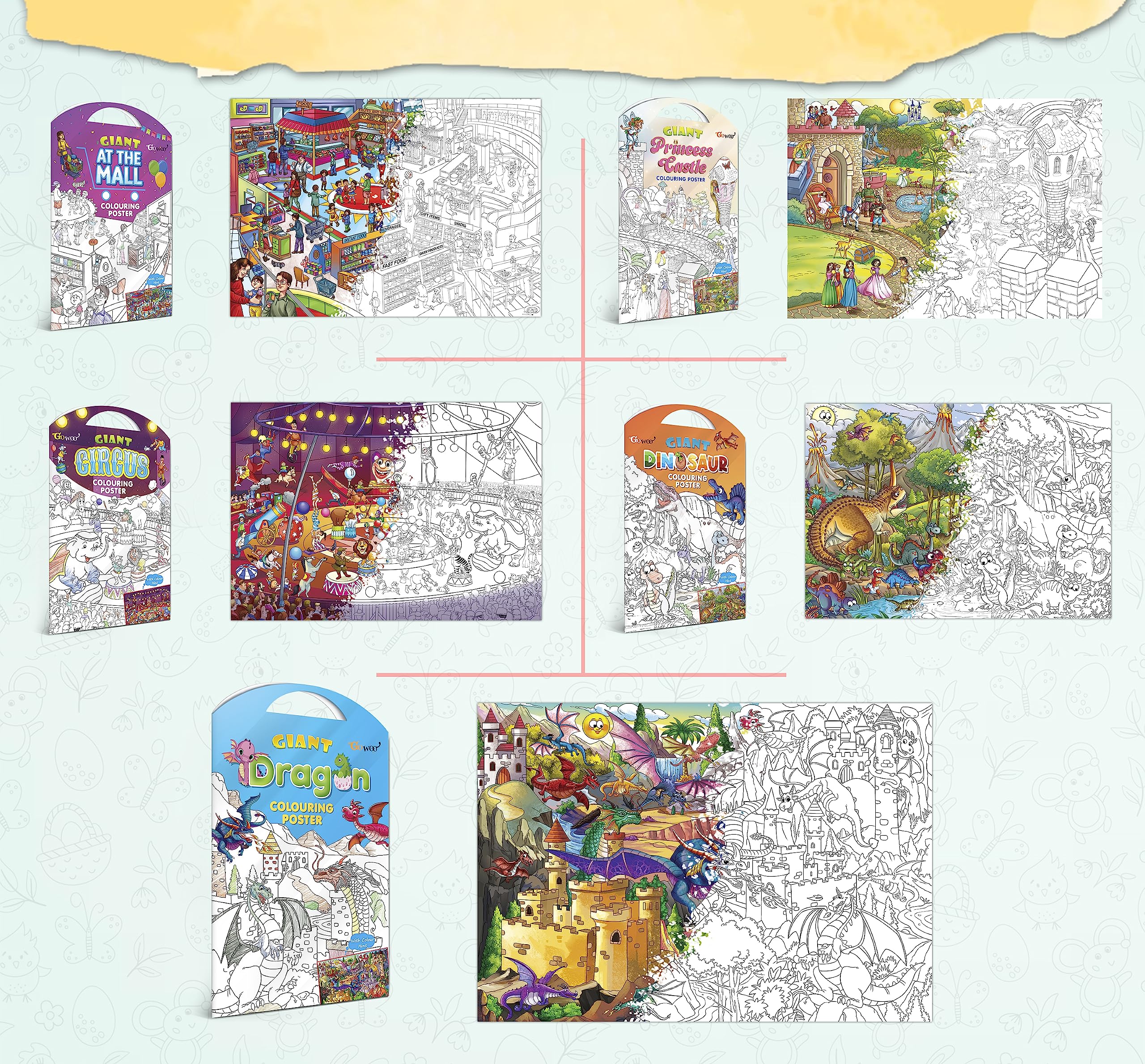 Buy GIANT AT THE MALL COLOURING , GIANT PRINCESS CASTLE COLOURING
