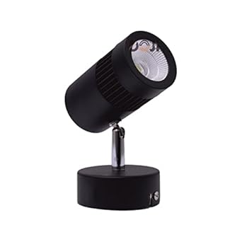 DOJI Black spot Lights 9 watt Aluminium Focus Light, Adjustable Head Focus Light for Wall | spot Lights for Home Ceiling | spot Light (Warm White)