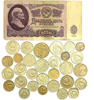 1961 USSR Ruble +30 KOPEKS. Russian CCCP Cold WAR Soviet Money Collection LOT (25 Rubles banknote)