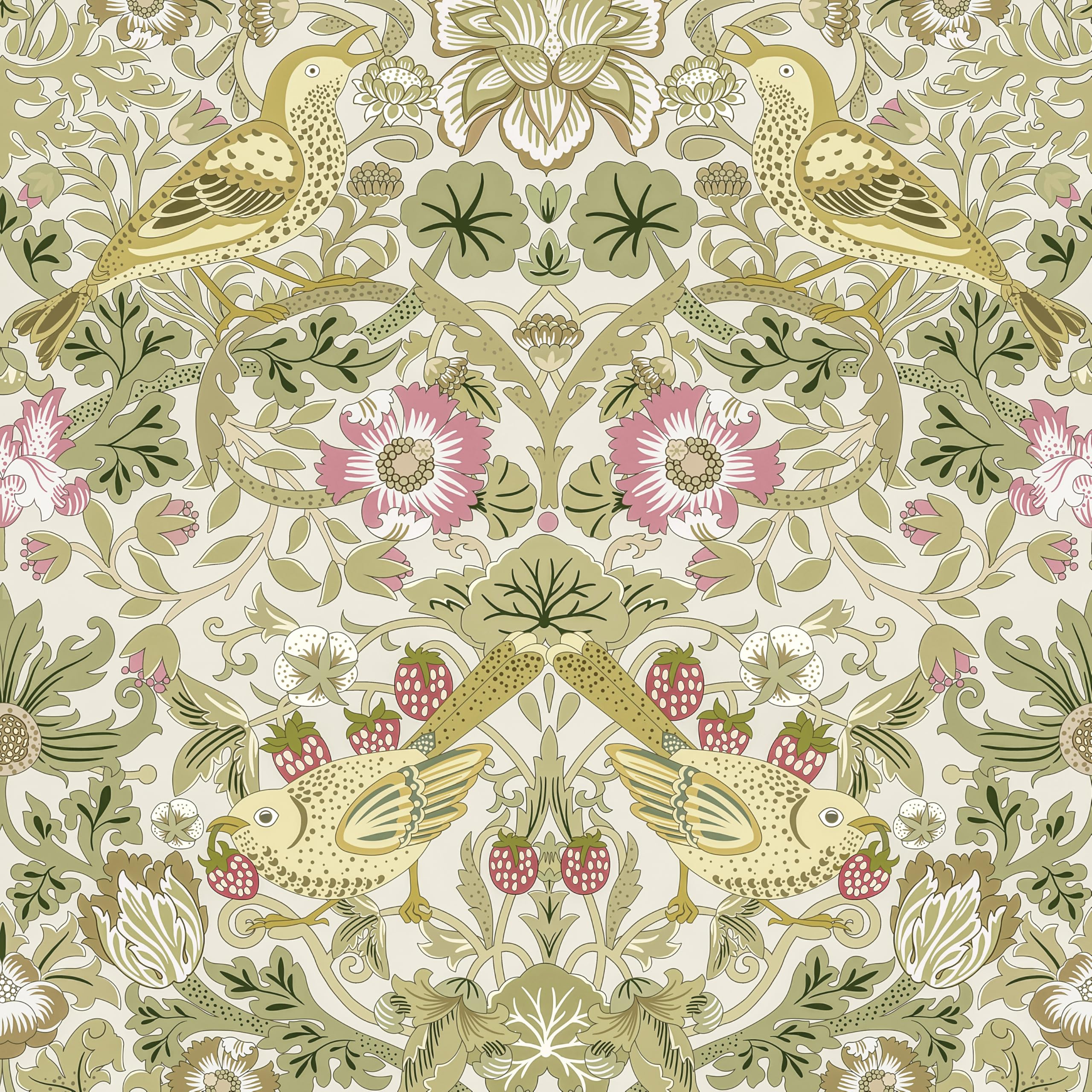 Papier peint autocollant vintage vinyle William Morris pour rénovation meubles et mur