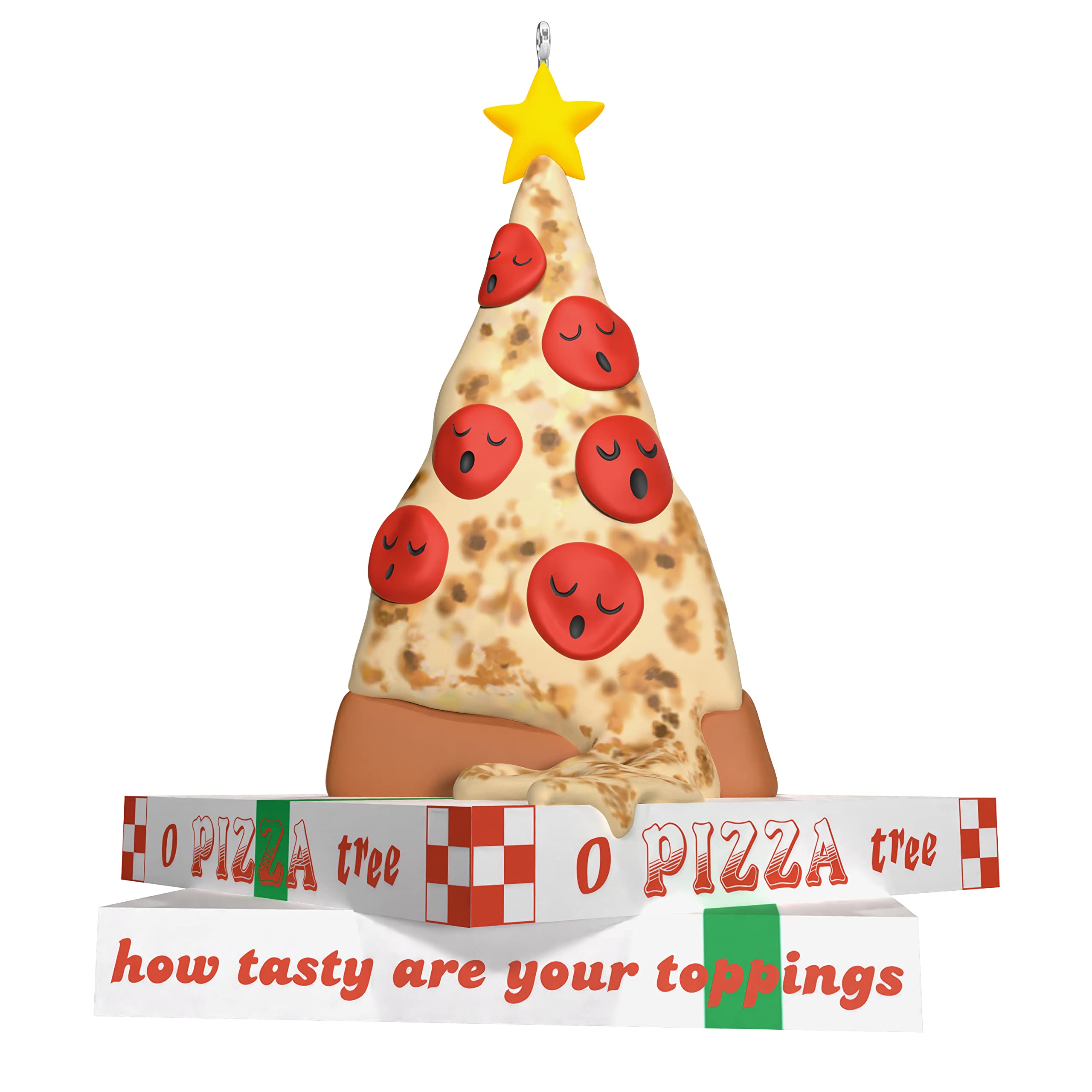 Christmas Ornament 2023, "O Pizza Tree," Funny Ornament, Food Gifts