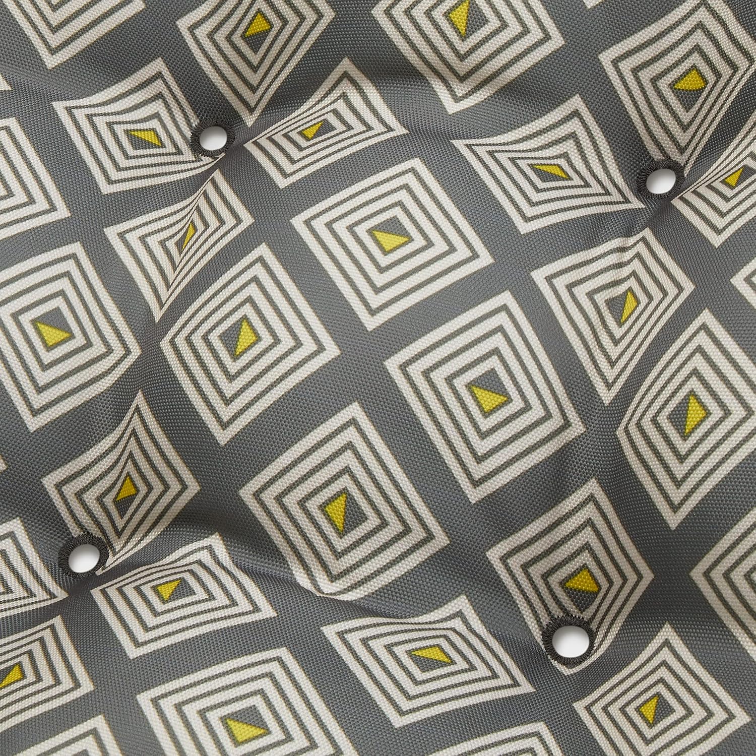 DUCKCOVERS® Water-Resistant Indoor/Outdoor Seat Cushions, 19 x 19 x 5 Inch, 2 Pack, Moonstone Mosaic, Outdoor Patio Cushions