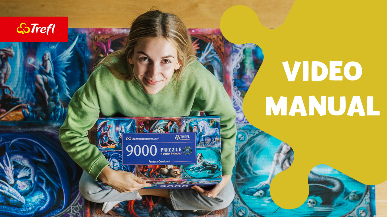 Amazon.com: Trefl Fantasy Creatures 9000 Jigsaw Puzzle Prime 78