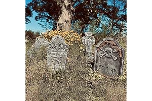 4PCS Halloween Decorations Foam Tombstone Graveyard Headstone