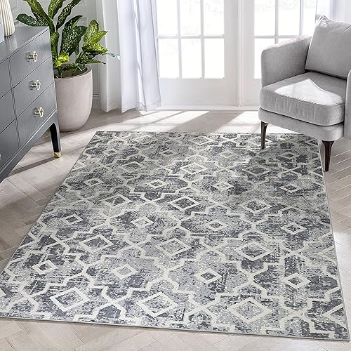 Moynesa Alfombras lavables de 5 x 7 pies, alfombra de área grande para comedor debajo de la mesa, suave, antideslizante, alfombra de pasillo de pelo