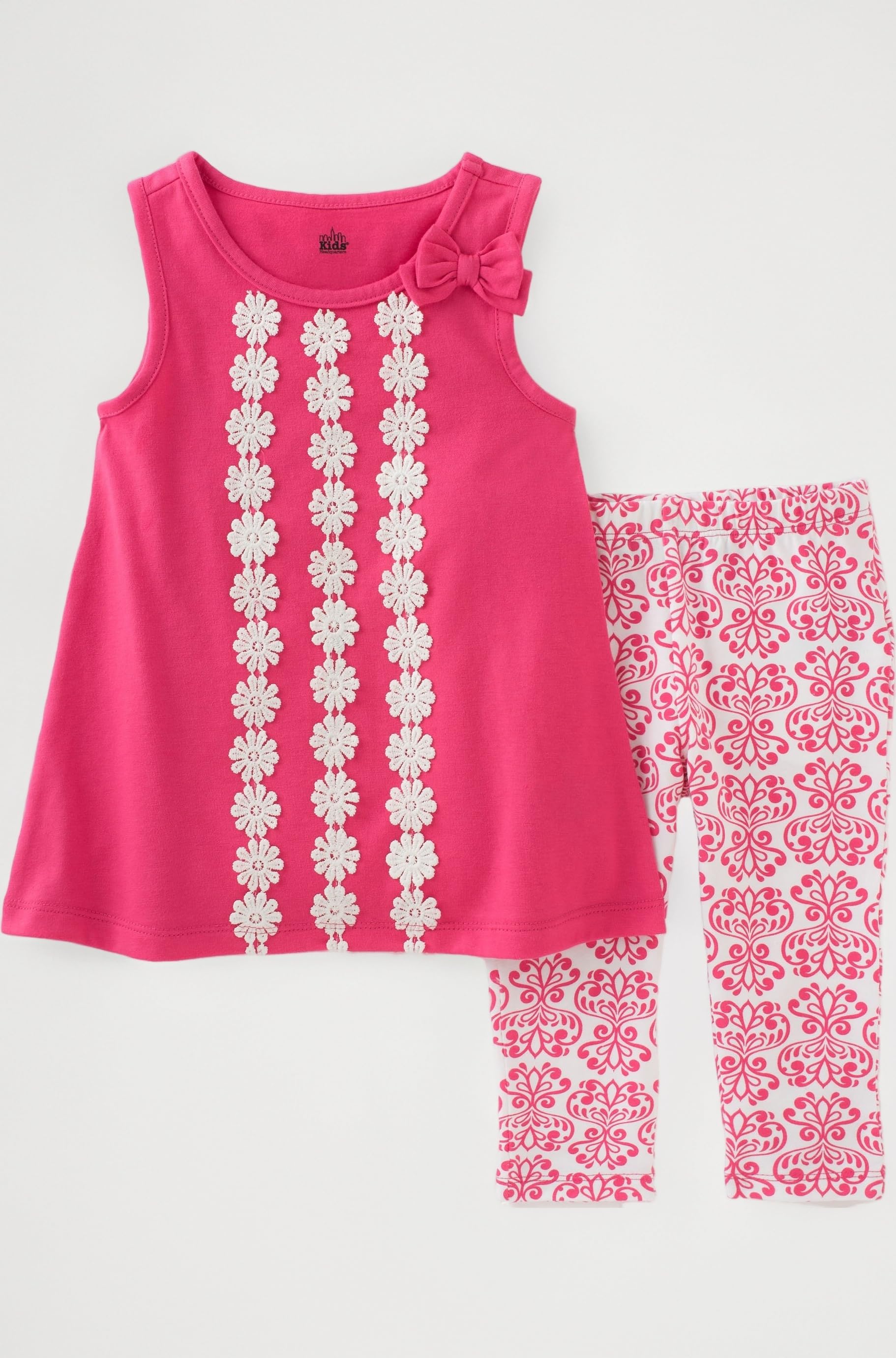 Baby Girls 2 Pieces Tunic Pant Set-Print