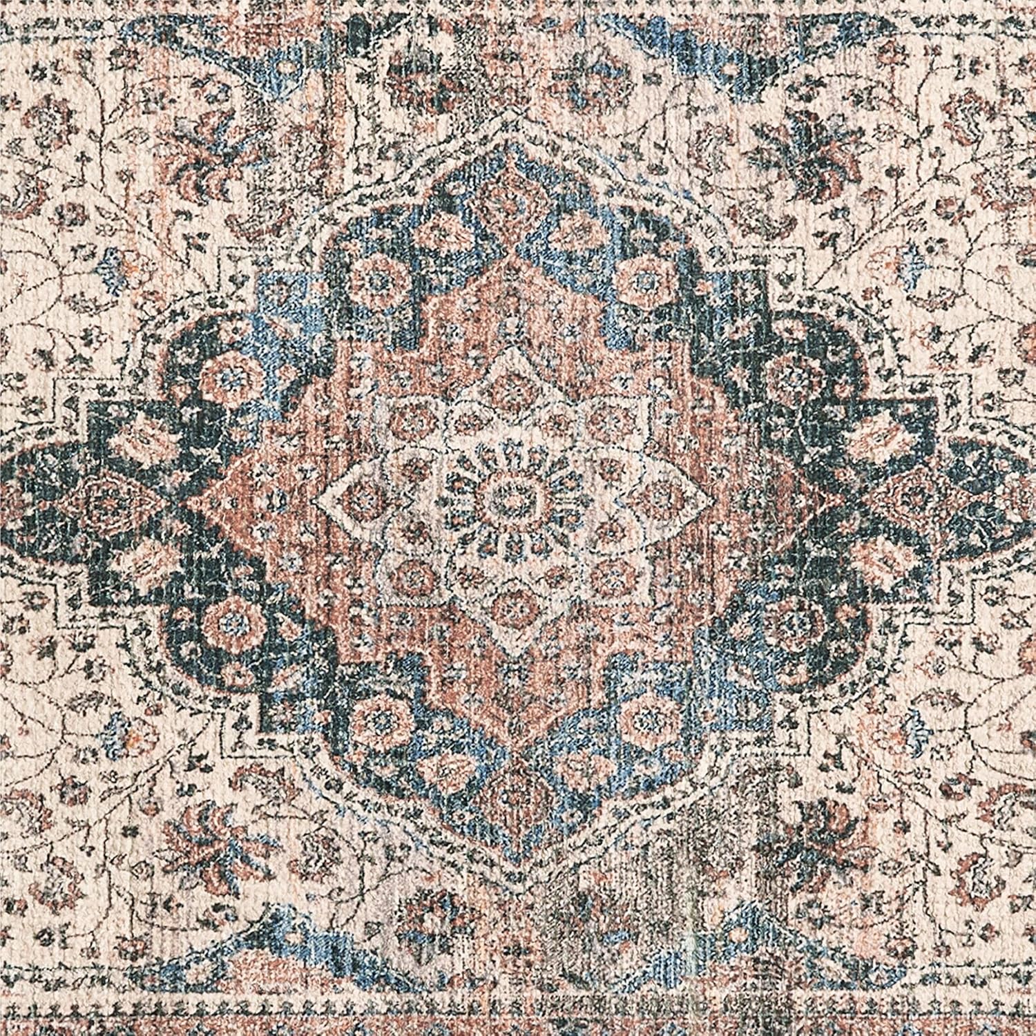 Jessica Simpson Chenille Alta Fringe Rug - Skid-Resistnat & Washable Runner Rug 2 Piece Set - 26" x 51"/26" x 66"
