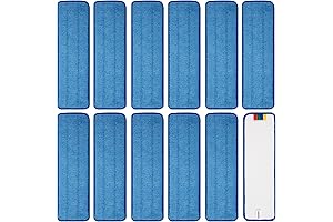 12 Pack Replacement Microfiber Mop Pad for Commercial Household Cleaning