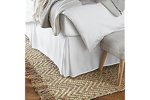 AmazonBasics Lightweight Pleated Bed Skirt, King