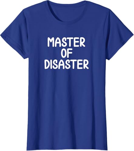 Miniatura 8 de Camiseta divertida con texto en inglés "Master Of Disaster"