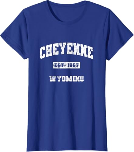 Miniatura 9 de Cheyenne Wyoming WY vintage state Camiseta de estilo atlético, Negro -